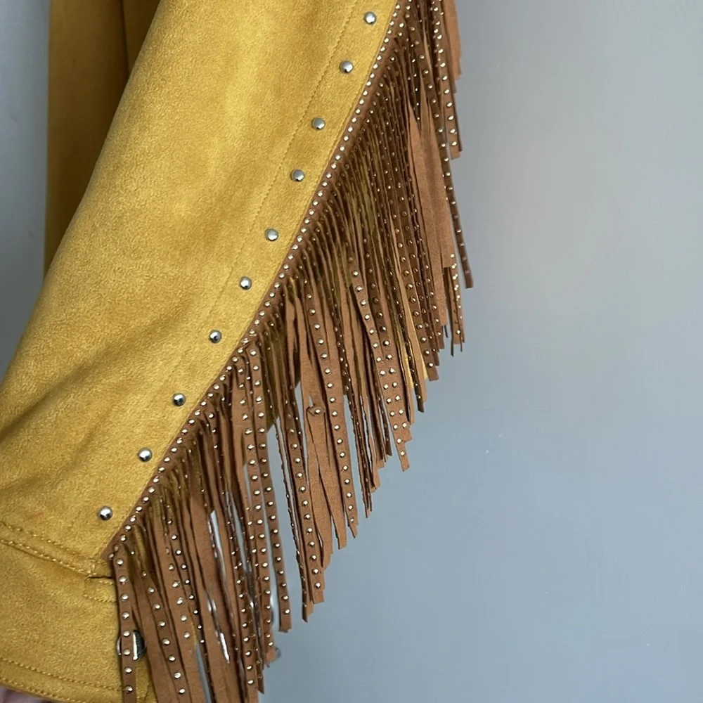 Studded Mustard Jacket - Picture 3 of 3